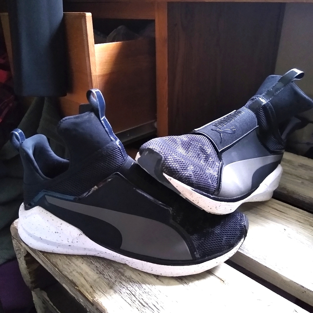Puma High Top Cross Trainers camo